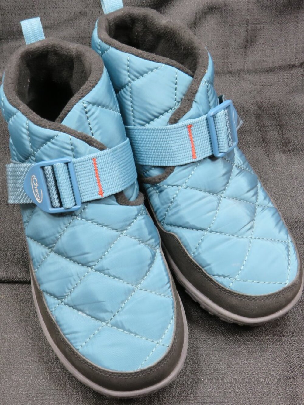Chaco JCH108894 Ramble Puff Glacier Blue Fleece Lined Slipper Bootie Womens 9